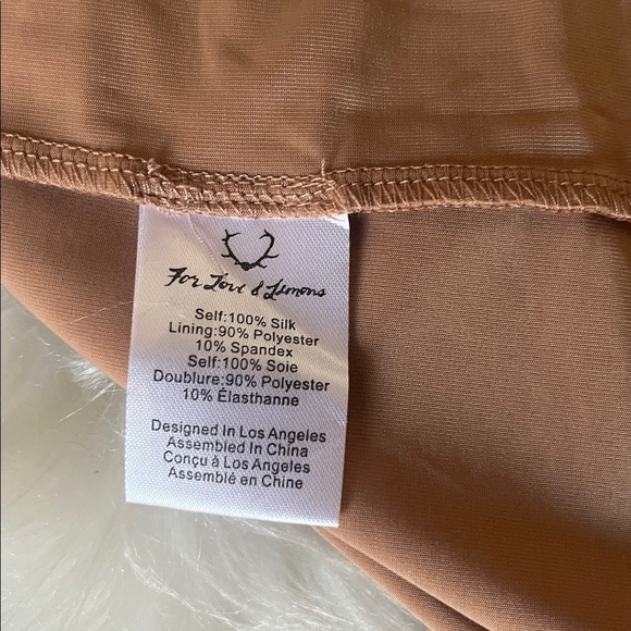 For Love & Lemons Nude Slip Lining Size L - Picture 5 of 8